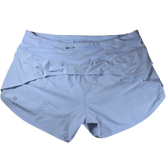 Lululemon Speed Up Womens Size 10 Lined Running 4" Shorts Zipper Pocket - Picture 2 of 7